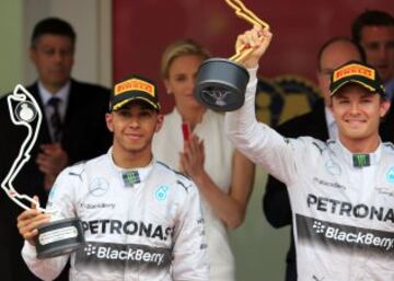 Nico Rosberg y Lewis Hamilton