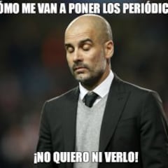 Guardiola en el blanco de los memes del Mónaco-M.City