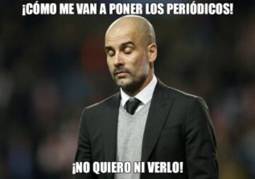 Guardiola en el blanco de los memes del Mónaco-M.City