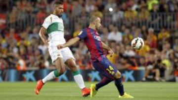 Jonathas, durante el partido ante el Bar&ccedil;a en el debut de Liga.