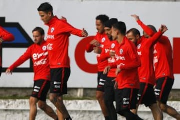 Arturo Salah visitó a la Roja en Pinto Durán