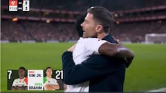El cambio de Vinicius del que se va a hablar mucho: del insulto a coro de San Mamés a este abrazo con Xabi