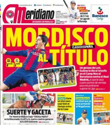 Portadas de la prensa deportiva