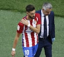 Carrasco, baja dos semanas: no estará en la ida ante el Madrid y es duda para la vuelta
