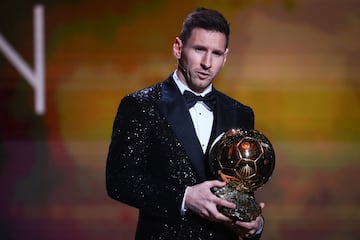 Balon de Oro 2021. Leo Messi, jugador del Paris Saint Germain.