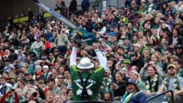 Afición del Timbers.