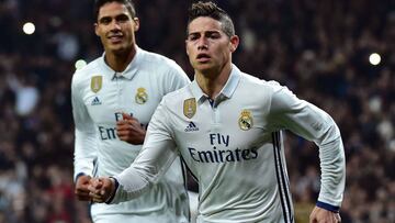 James: cuatro dobletes con el Real Madrid y 11 en su carrera