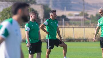 Ania, en un entrenamiento