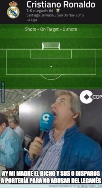 Los memes más divertidos del Real Madrid- Leganés