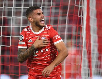 1-0. Lucas Hernández celebra el primer gol.