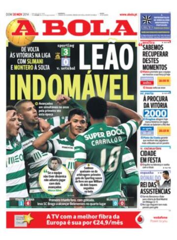 Portadas de la prensa deportiva