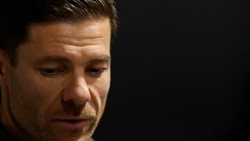 Soccer Football - Spanish Super Cup - Semi Final - Real Madrid Press Conference - Jeddah, Saudi Arabia - January 7, 2026 Real Madrid coach Xabi Alonso during a press conference REUTERS/Vincent West
