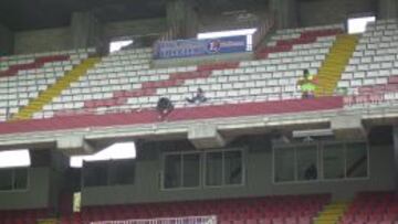 COMENZÓ. Ya se instala el cableado para el sistema de seguridad.