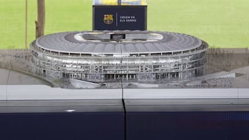 A model of what the new Camp Nou will look like