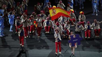 Imagen de la delegación de España en la ceremonia de inauguración de los Juegos Paralímpicos de Río 2016.