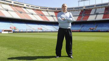 Ufarte posa en el Vicente Calderón.