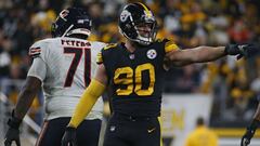 El linebacker T.J. Watt se lastim&oacute; la cadera y la rodilla en el tercer cuarto del partido de los Pittsburgh Steelers contra los Detroit Lions.