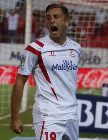 Gol 1-0 de Deulofeu jugador del Sevilla