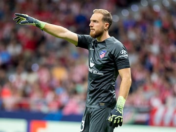 Oblak portero del Atlético.