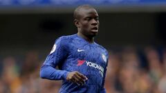 El centrocampista franc&eacute;s del Chelsea, N&#039;Golo Kant&eacute;, durante un partido.