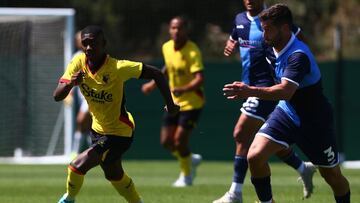 Yáser Asprilla, con el Watford.