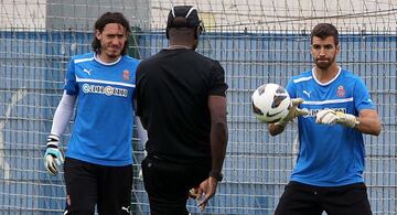 14/05/13 RCD ESPANYOL ENTRENAMIENTO  CASILLA GERMAN CRISTIAN ALVAREZ