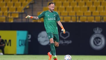 David Ospina en un partido de Al Nassr.