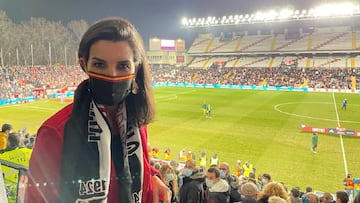 Roc&iacute;o Monasterio reaparece en el estadio del Rayo Vallecano.