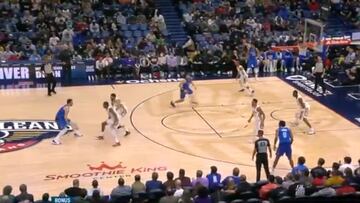 El público rival reta a Doncic con la cuenta y Luka les devuelve esta barbaridad de su repertorio