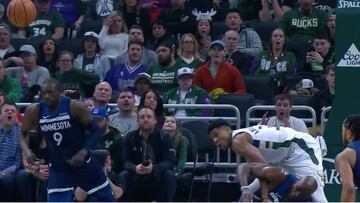 La NBA, donde todo es posible: la acción sobre 'Anteto' que le dejó con esta cara