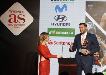 Premio trayectoria AS del deporte a Felipe Reyes, exjugador de baloncesto del Real Madrid y de la selección española.