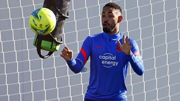 Matheus Cunha, en el entrenamiento del Atl&eacute;tico