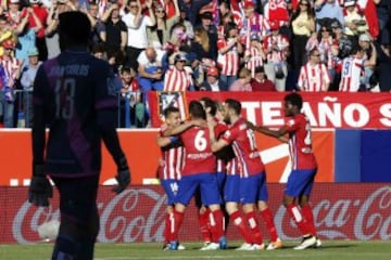 Celebración del equipo rojiblanco.