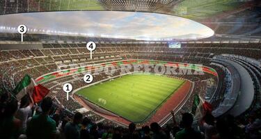 ¡Así lucirá el Estadio Azteca después de las remodelaciones!