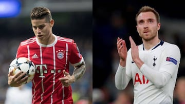 James o Eriksen: ?qui¨¦n aport¨® m¨¢s en la 2018-2019?
