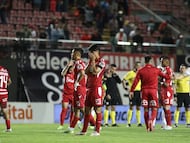 Futbol, Nublense vs Huachipato
Vigesimooctava fecha, campeonato Nacional 2025.
El jugador de Nublense se lamenta durante el partido de primera division entre Nublense vs Huachipato, disputado en el estadio Nelson Oyarzun de Chillan, Chile.
24/11/2025
Mauricio Ulloa/Photosport
Football, Nublense vs Huachipato
28th matchday, 2025 National Championship. A Nublense player laments during the first division match between Nublense and Huachipato, played at the Nelson Oyarzun Stadium in Chillán, Chile.
November 24, 2025
Mauricio Ulloa/Photosport
