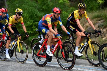 Bauke Mollema y Robert Gesink durante la cuarta etapa.