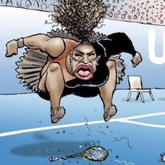 Una caricatura sobre Serena Williams desata la polémica por "racista y sexista"