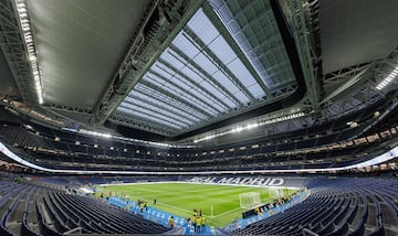 Instantánea de la cubierta retráctil del nuevo Santiago Bernabéu.