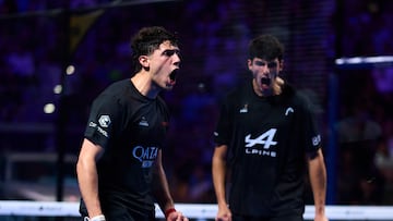 Tapia y Coello en el Milano P1 de Premier Padel. Foto: Mariano Castro