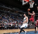 ¡Y van 11! Los Heat sobreviven en Minnesota; Ricky Rubio, 14+13