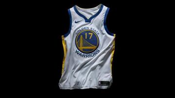 La camiseta de Golden State Warriors para la temporada 2017-18.