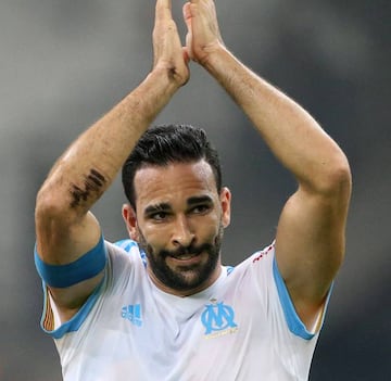 Rami celebrates after Marseille's victory over Toulouse at Stade Velodrome.