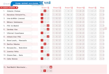 Pronóstico de la Quiniela de fútbol jornada 27 - 9/12/25 