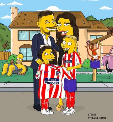 Así se ven los cracks del fútbol en los Simpsons