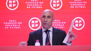 20/04/22 RUEDA DE PRENSA DE LUIS RUBIALES EN LA CIUDAD DEL FUTBOL DE LAS ROZAS CASO GERARD PIQUE
 
  RFEF REAL FEDERACION ESPA&Ntilde;OLA DE FUTBOL 