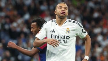 Mbappé, con el Real Madrid.