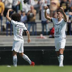 Pumas aprovecha la debilidad de Atlas, lo golea y es quinto de la tabla