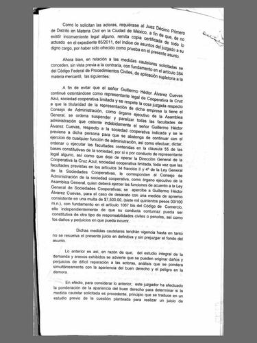 La orden judicial que destituiría a ‘Billy’ Álvarez