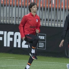 El Atlético se entrenó sin Costa, Giménez ni João Félix